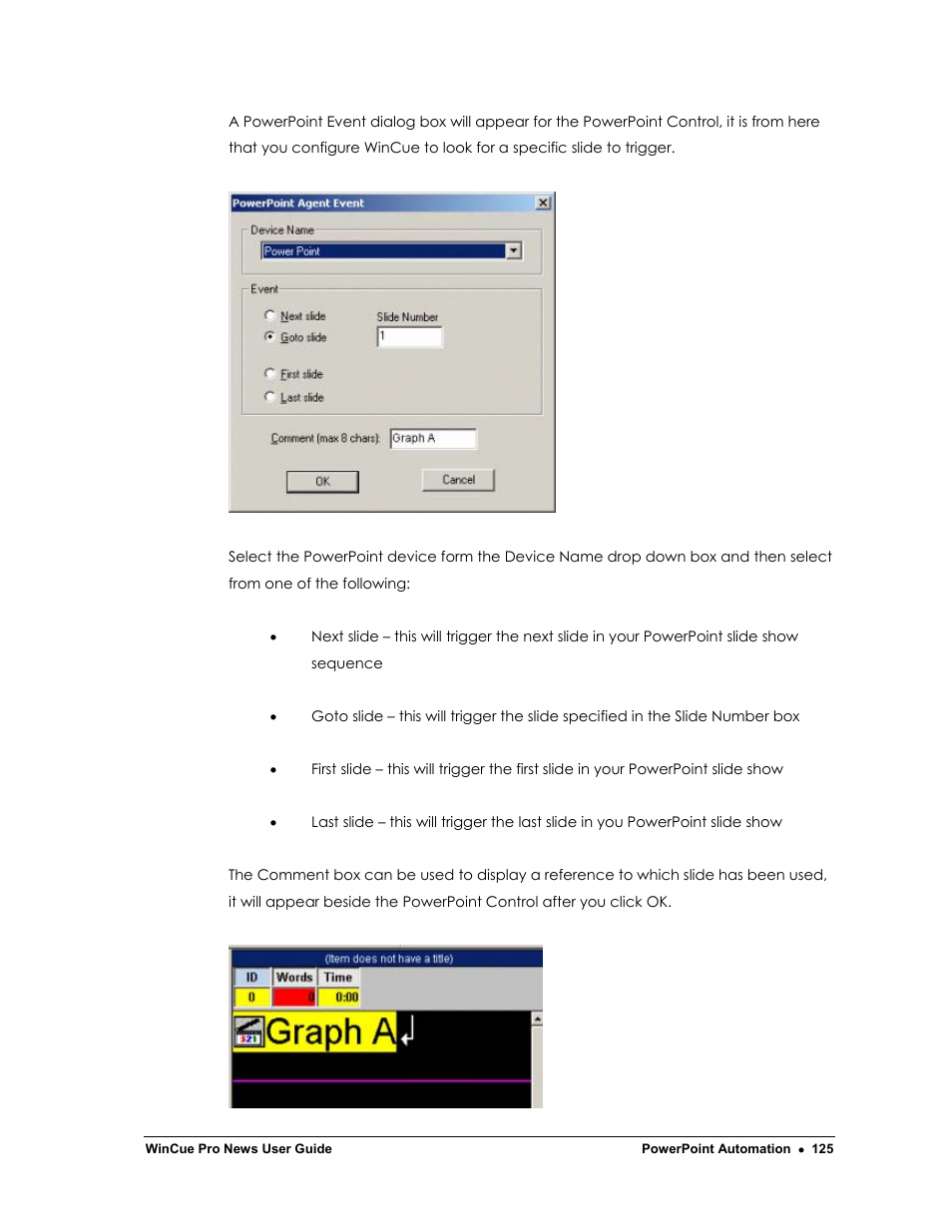 Autocue WinCue Pro News Version 1.3 User Manual | Page 125 / 168