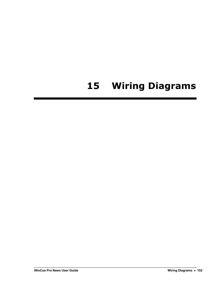 15 wiring diagrams | Autocue WinCue Pro News Version 1.3 User Manual | Page 152 / 168