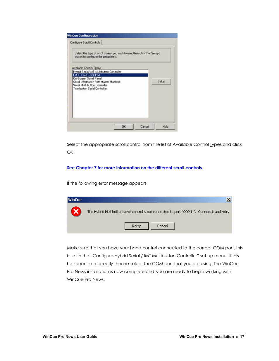 Autocue WinCue Pro News Version 1.3 User Manual | Page 17 / 168