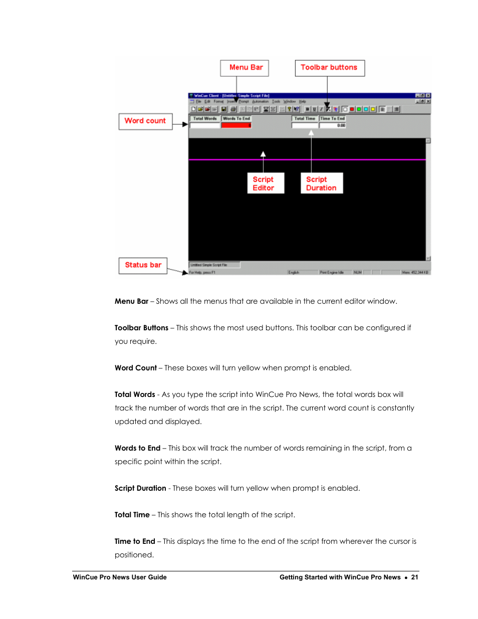 Autocue WinCue Pro News Version 1.3 User Manual | Page 21 / 168