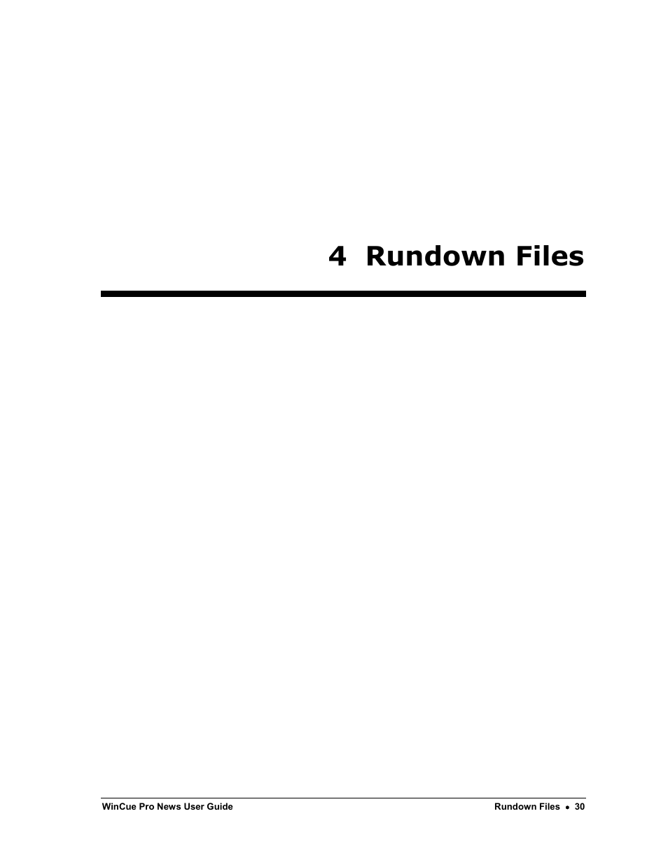 4 rundown files | Autocue WinCue Pro News Version 1.3 User Manual | Page 30 / 168