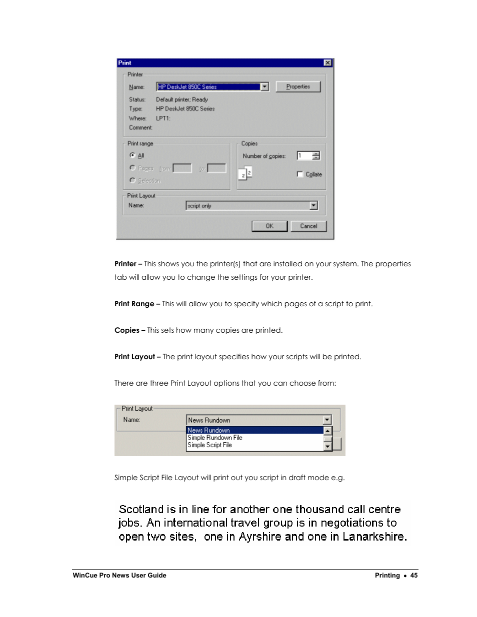 Autocue WinCue Pro News Version 1.3 User Manual | Page 45 / 168