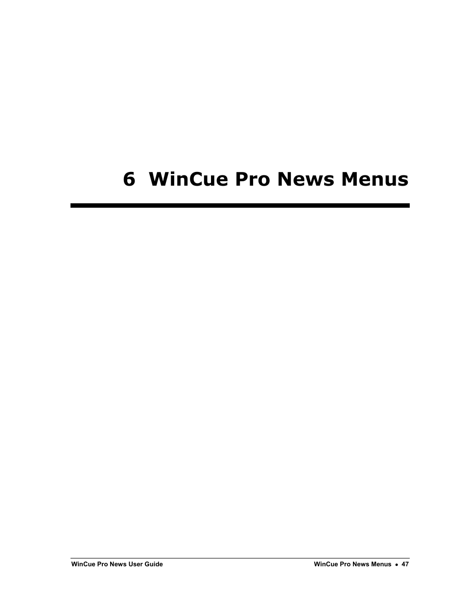 6 wincue pro news menus | Autocue WinCue Pro News Version 1.3 User Manual | Page 47 / 168