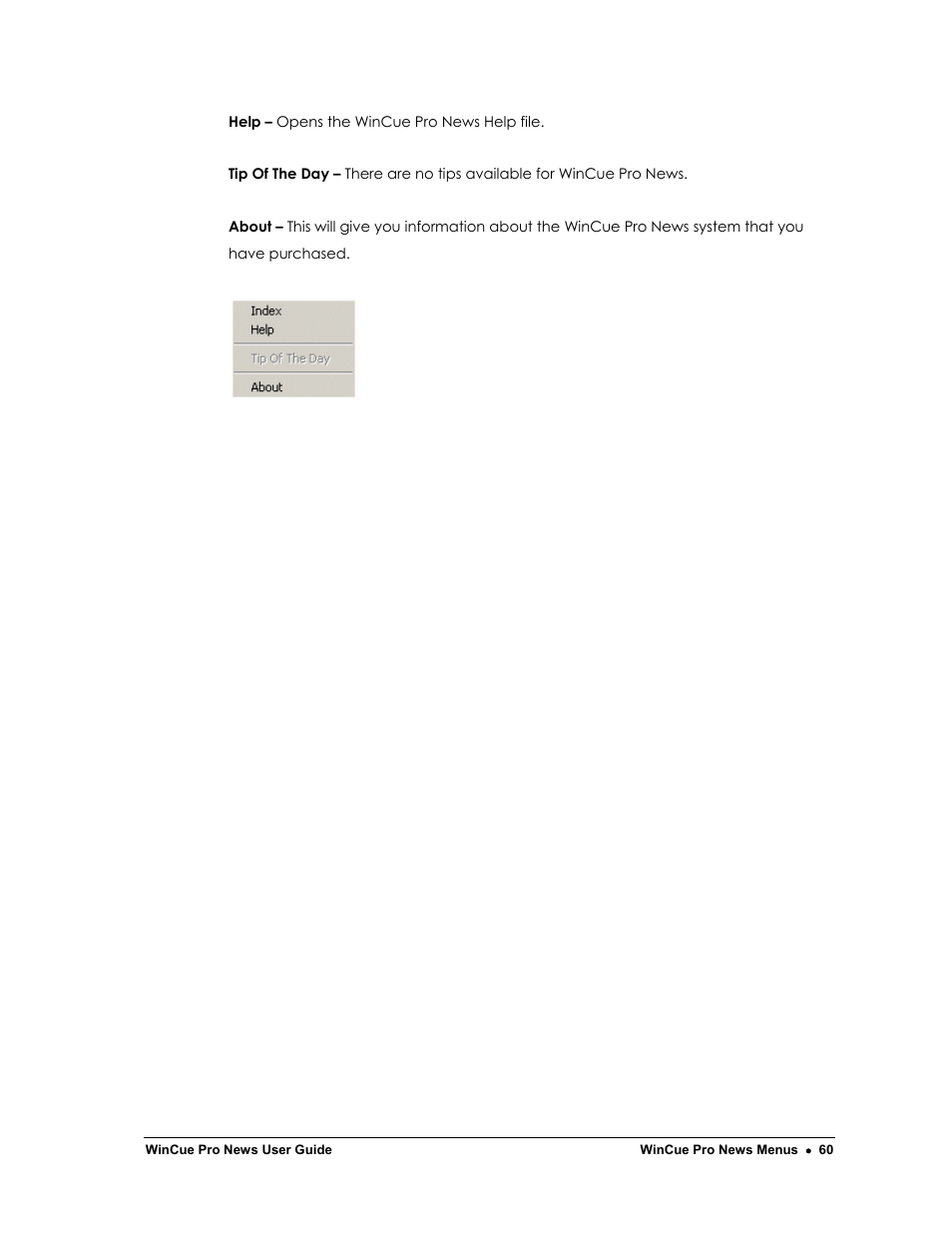 Autocue WinCue Pro News Version 1.3 User Manual | Page 60 / 168