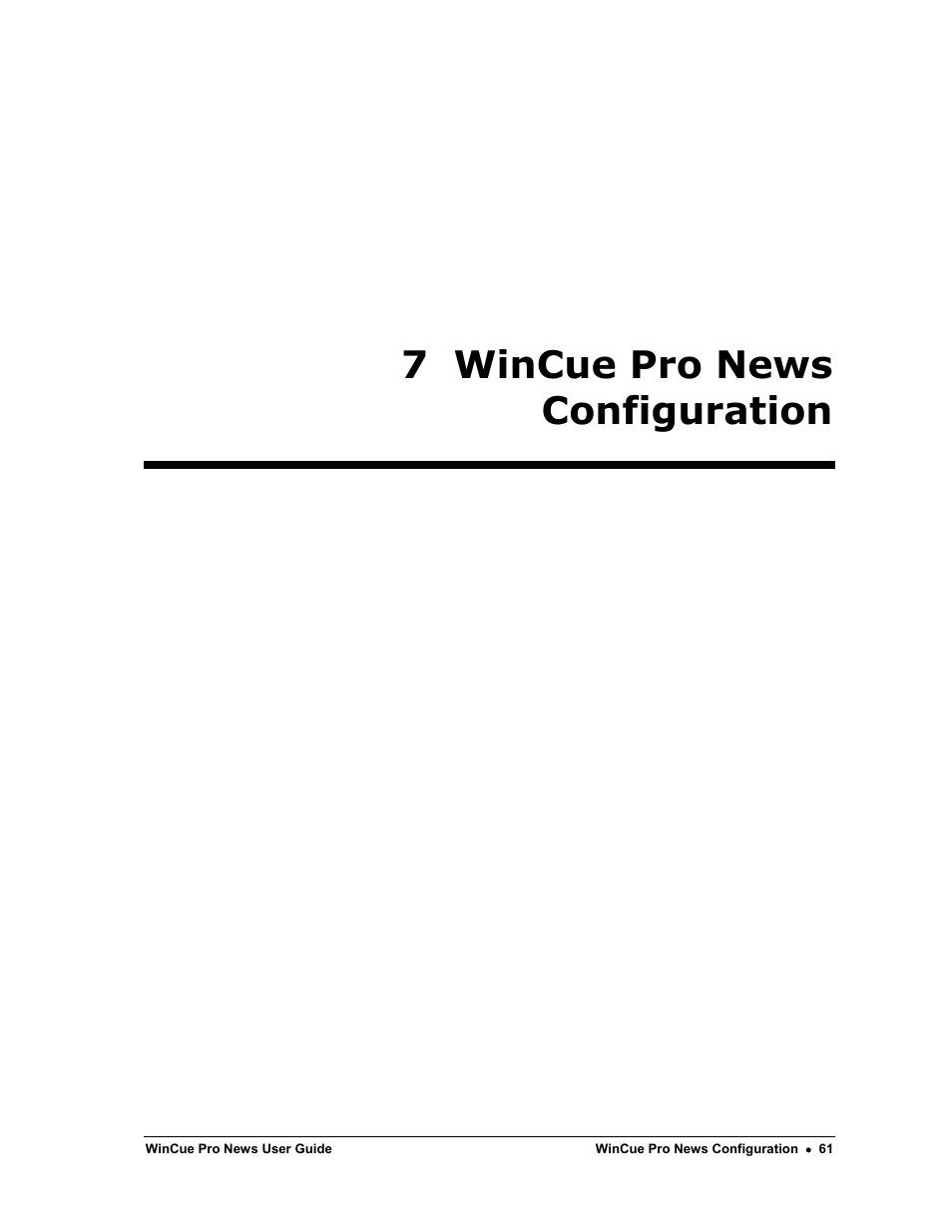 7 wincue pro news configuration | Autocue WinCue Pro News Version 1.3 User Manual | Page 61 / 168