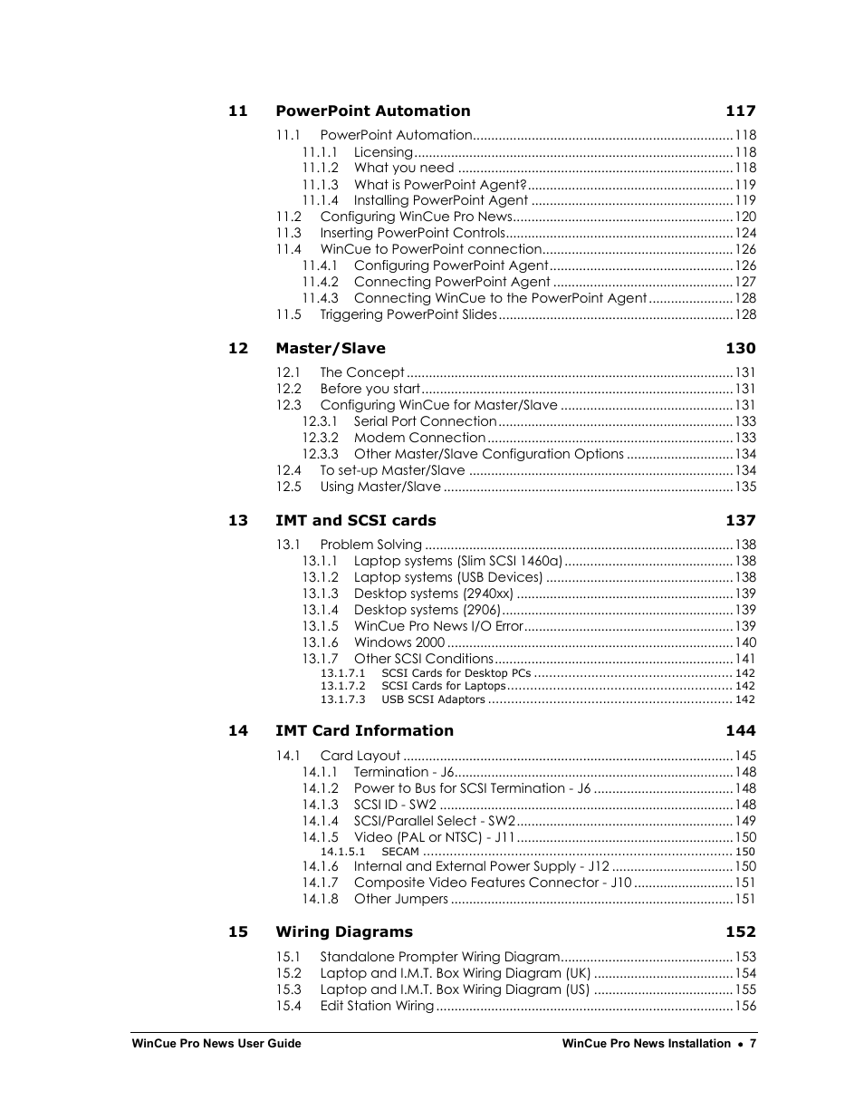 Autocue WinCue Pro News Version 1.3 User Manual | Page 7 / 168