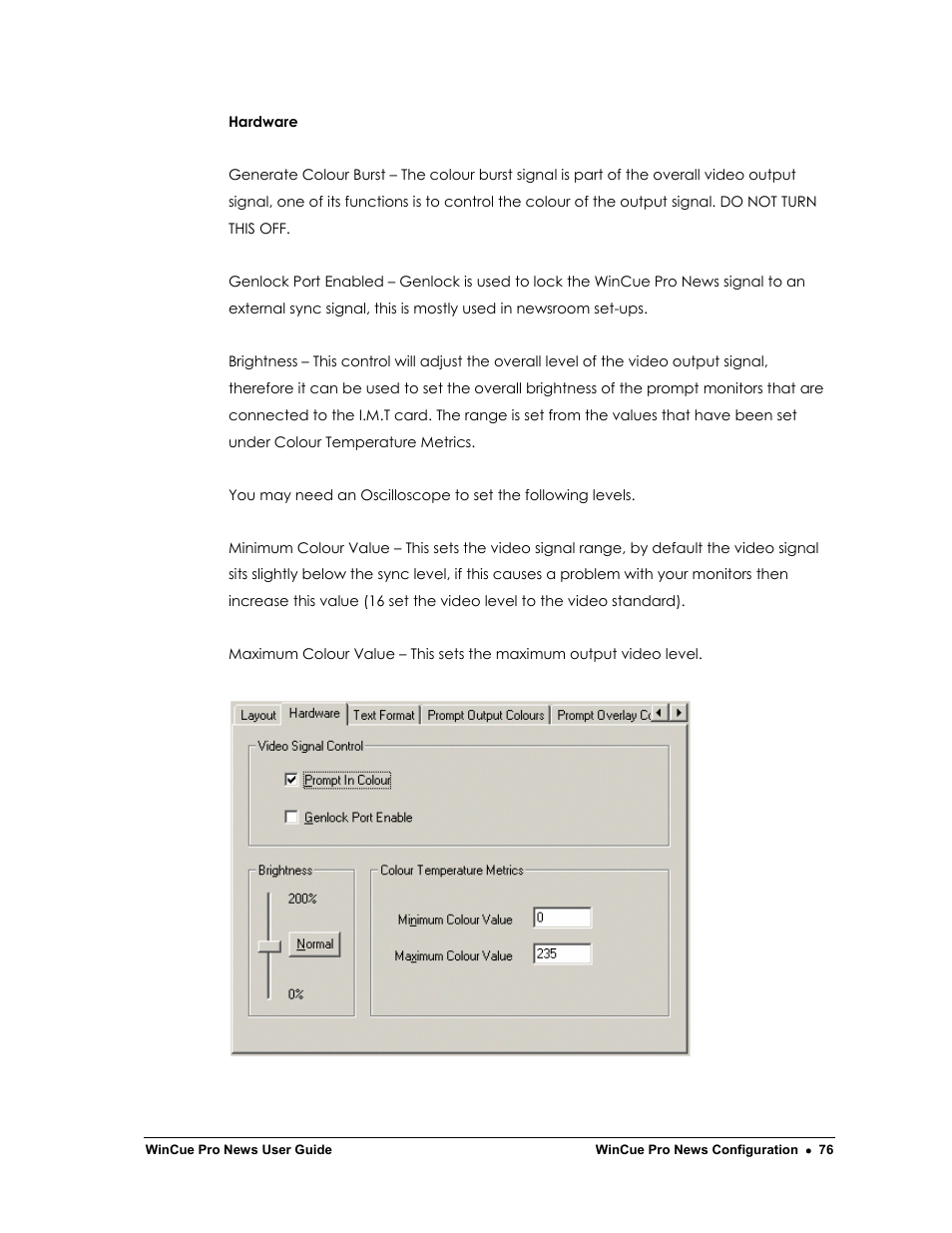 Autocue WinCue Pro News Version 1.3 User Manual | Page 76 / 168