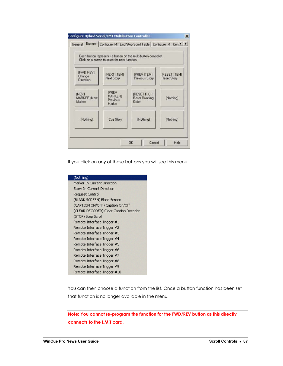 Autocue WinCue Pro News Version 1.3 User Manual | Page 87 / 168