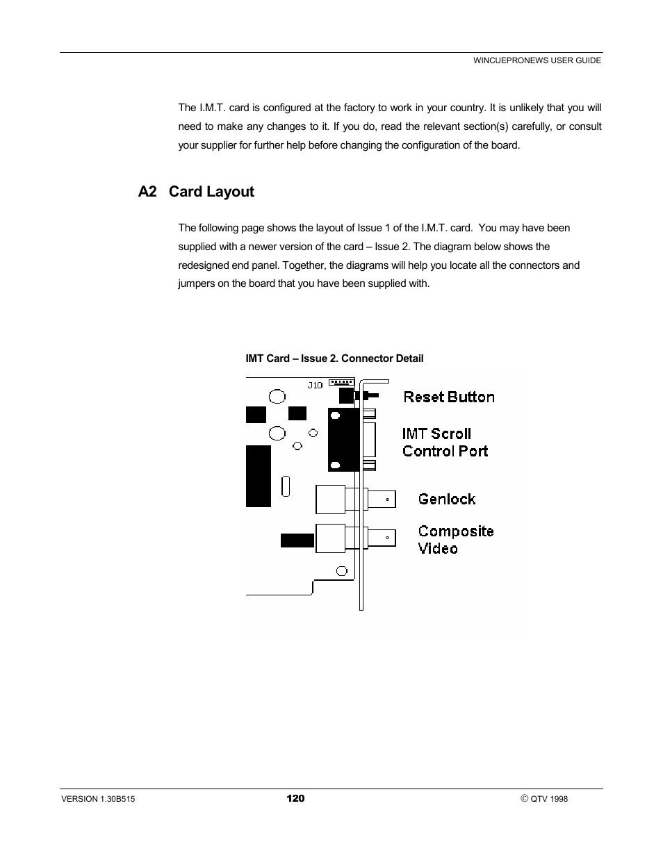 A2 card layout | Autocue WinCue Pro News User Manual | Page 120 / 135