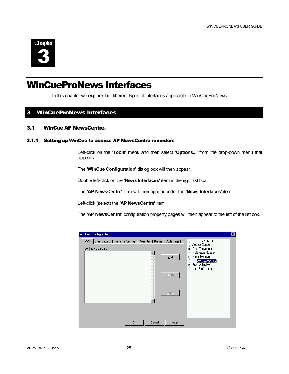 Wincuepronews interfaces | Autocue WinCue Pro News User Manual | Page 25 / 135