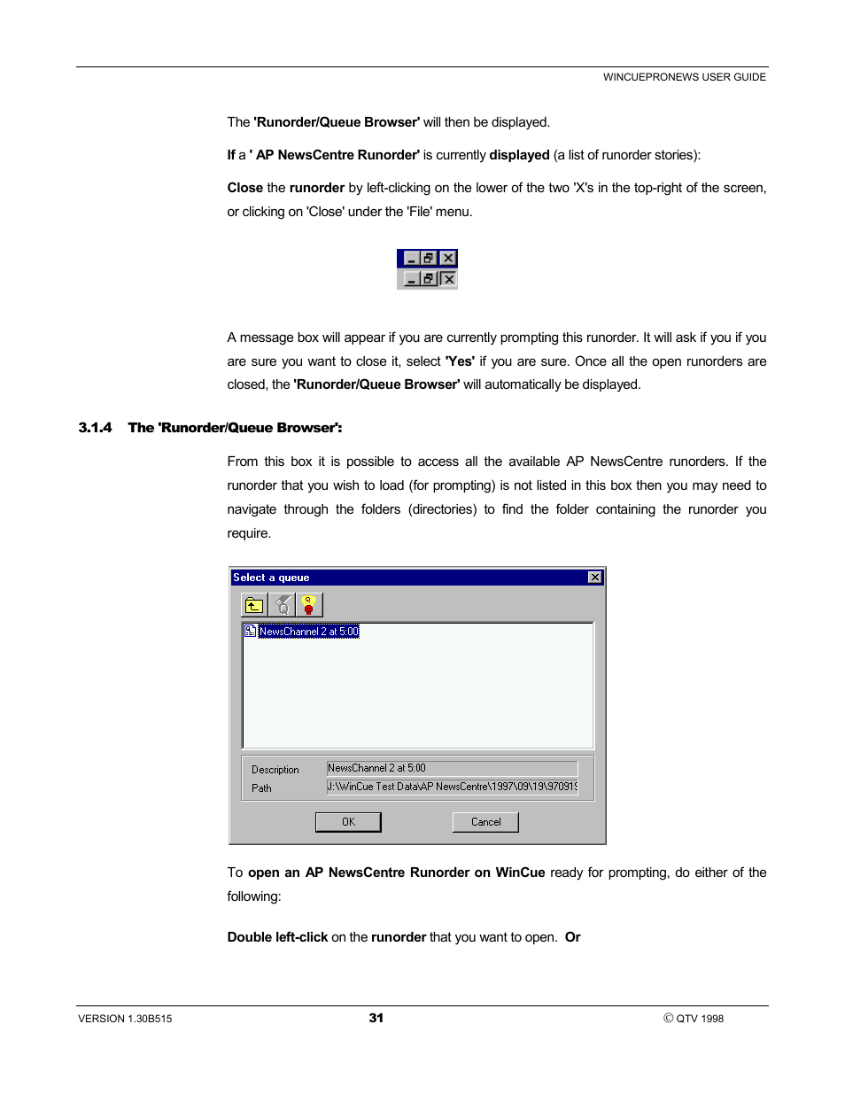 Autocue WinCue Pro News User Manual | Page 31 / 135