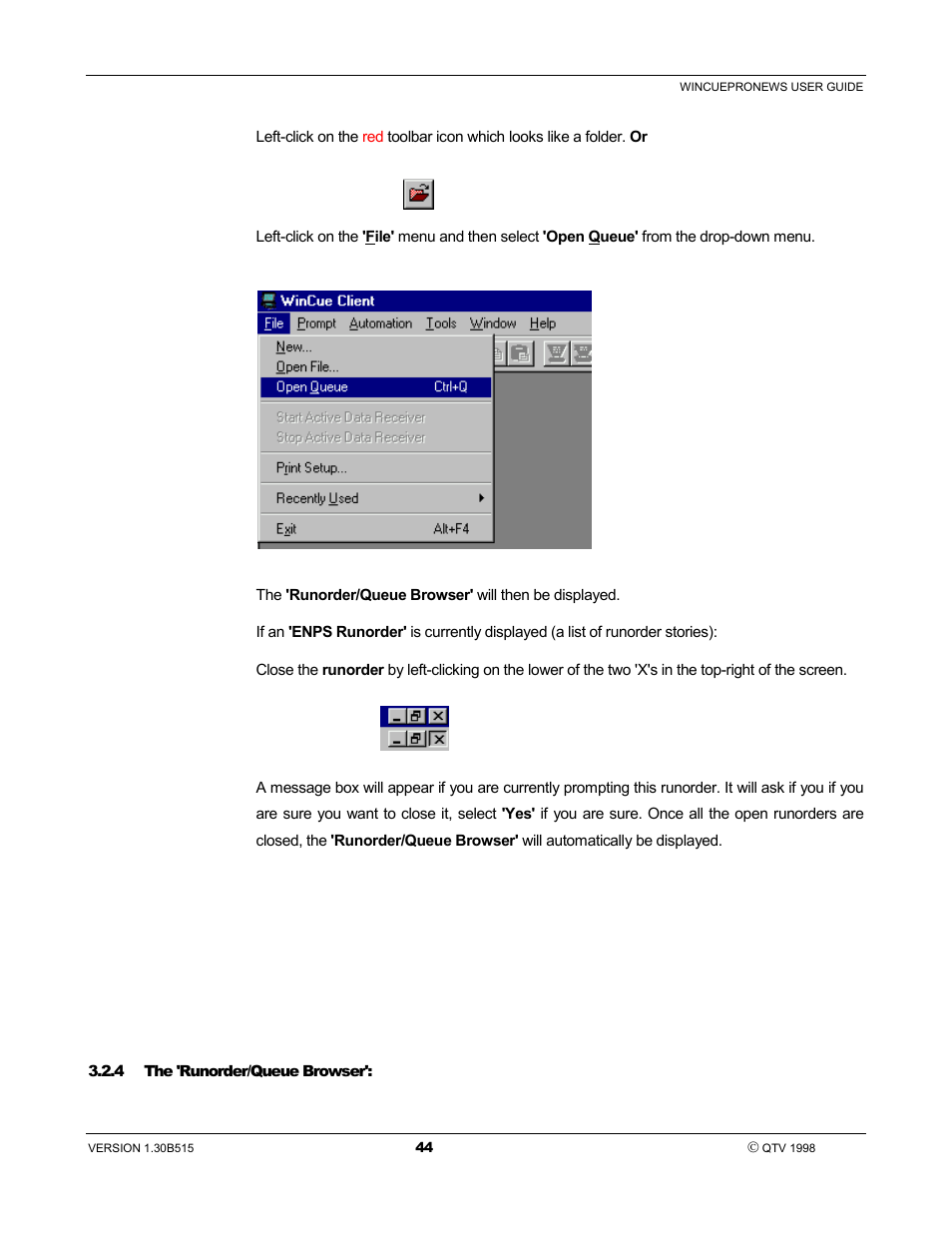 Autocue WinCue Pro News User Manual | Page 44 / 135