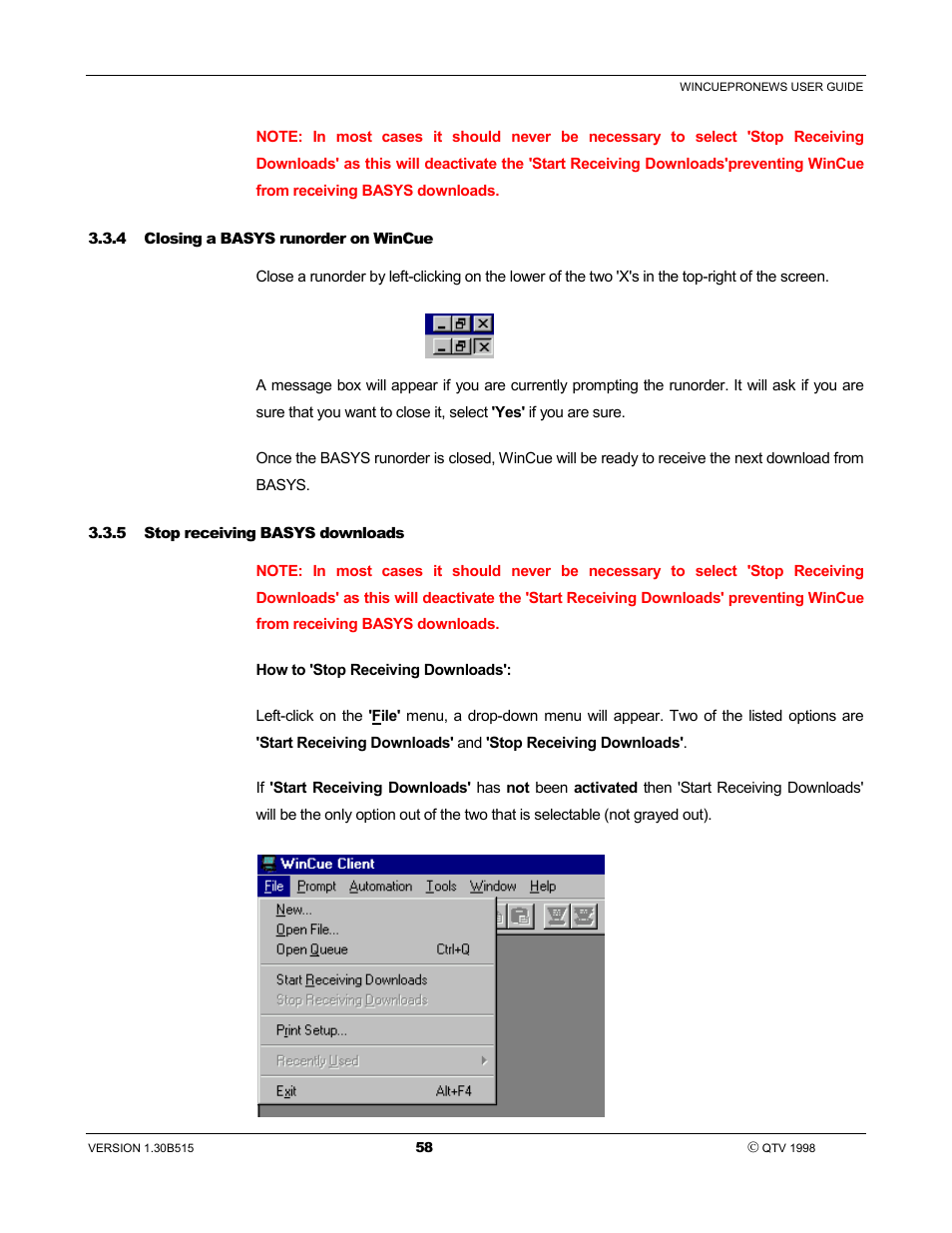 Autocue WinCue Pro News User Manual | Page 58 / 135