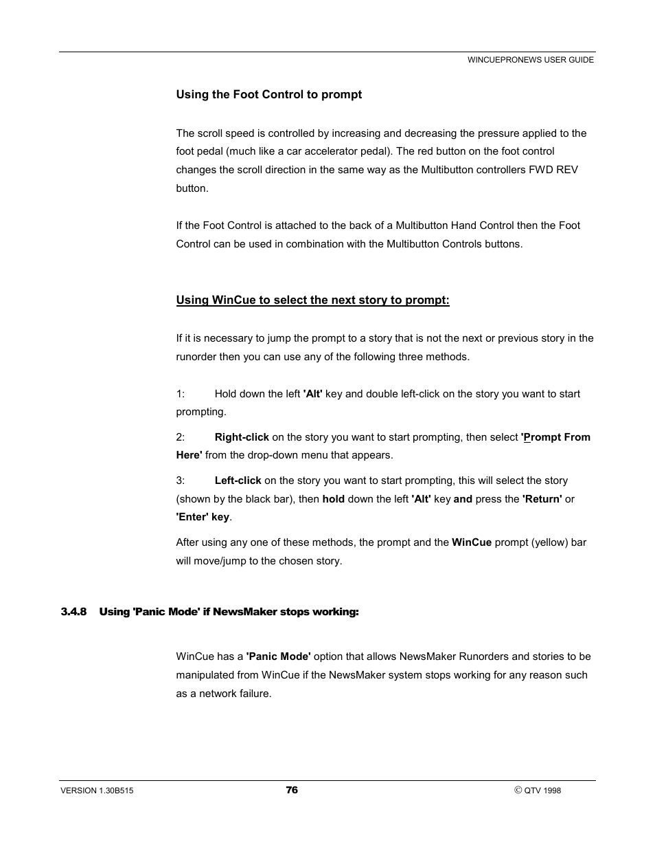 Autocue WinCue Pro News User Manual | Page 76 / 135