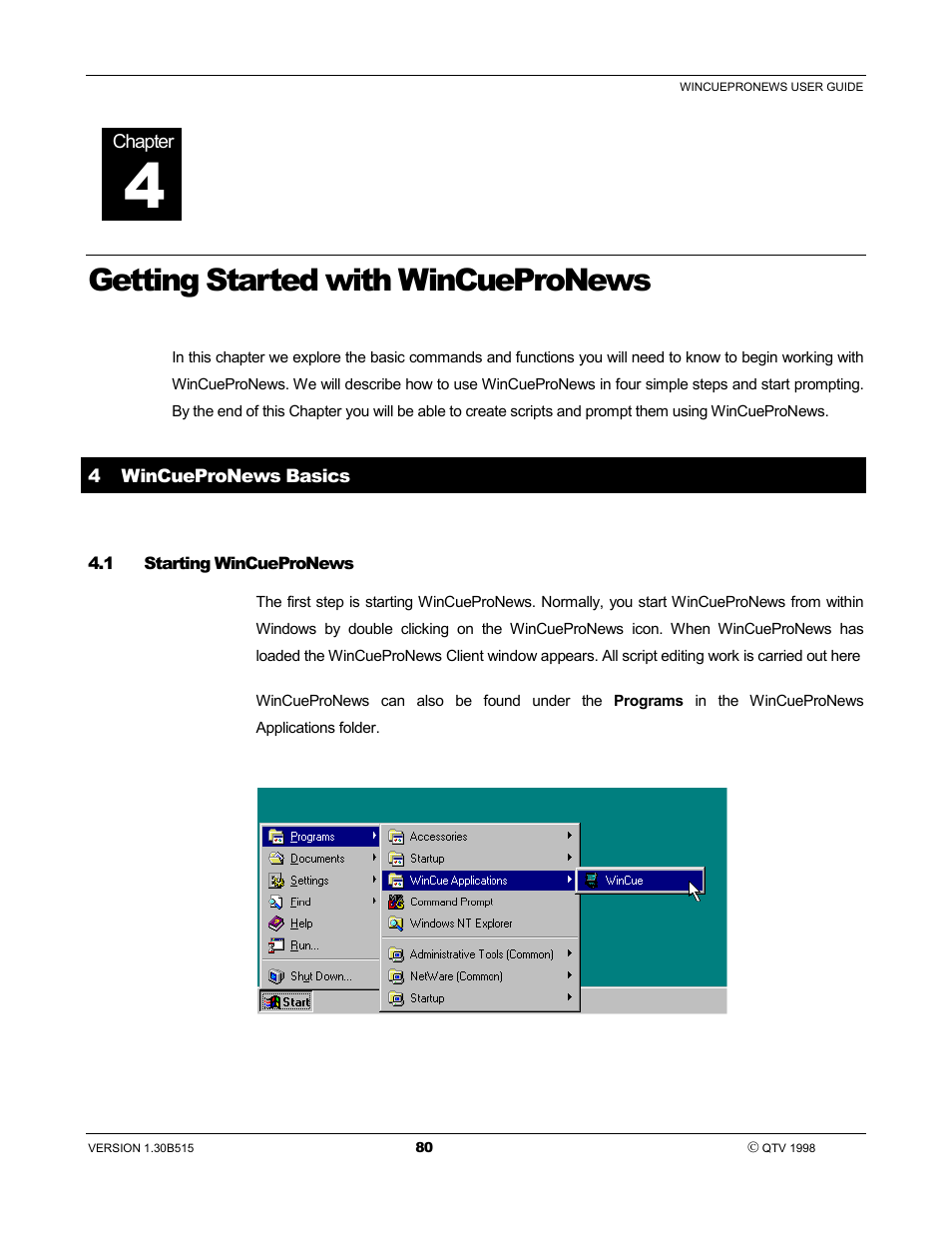Getting started with wincuepronews | Autocue WinCue Pro News User Manual | Page 80 / 135