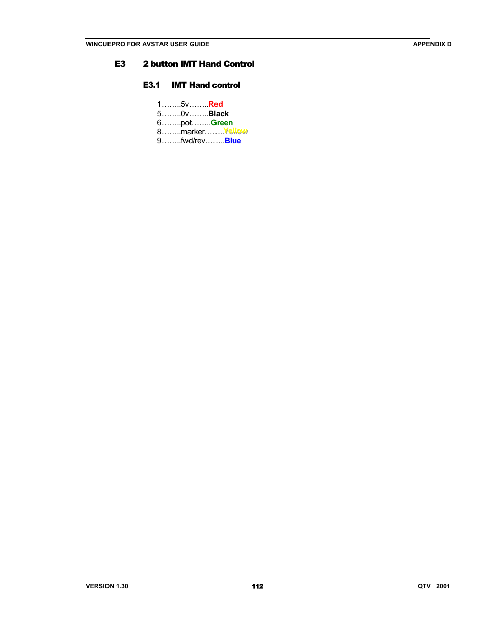 Autocue US 10-11-01 WinCuePro News AvStar Interface User Manual | Page 112 / 121