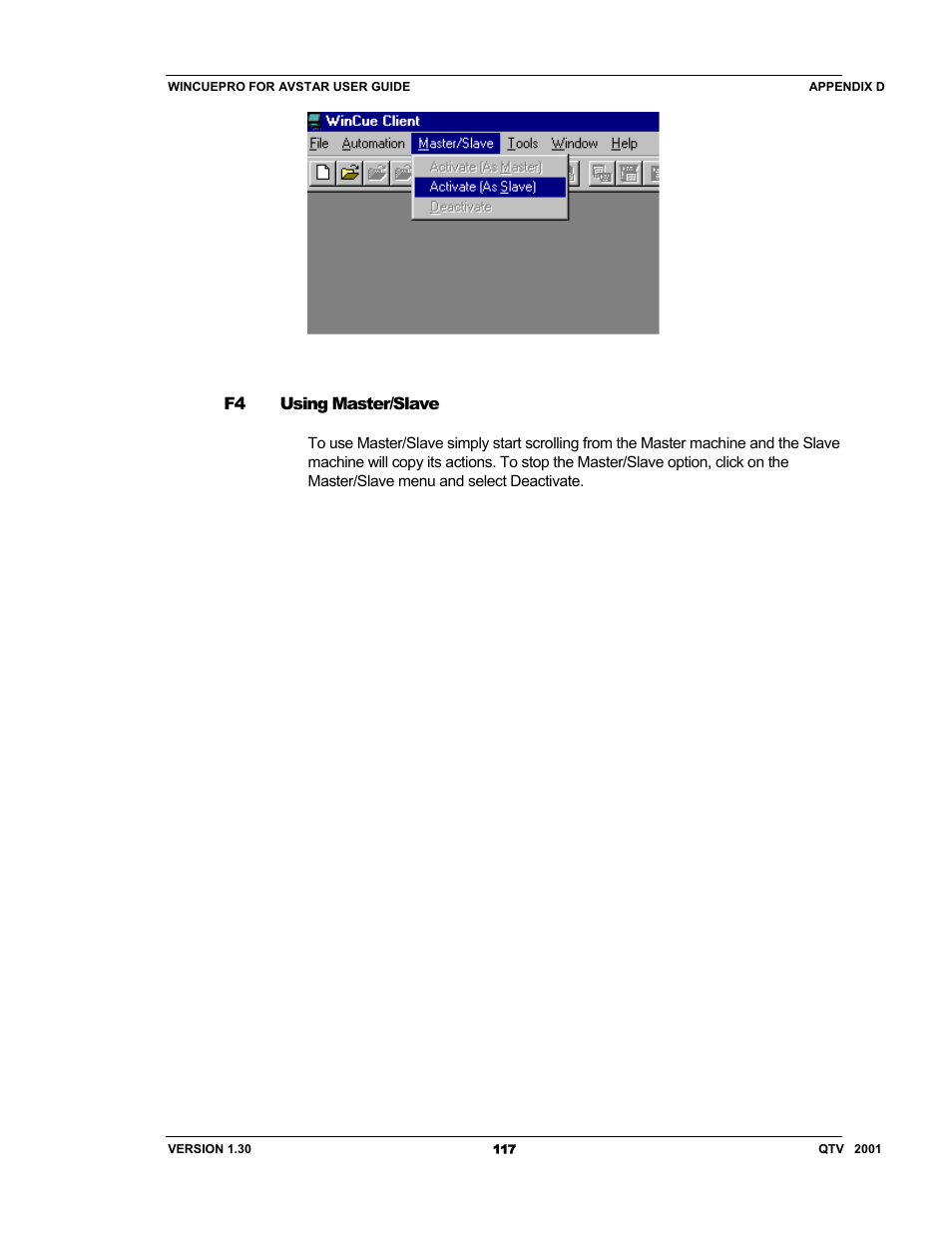 Autocue US 10-11-01 WinCuePro News AvStar Interface User Manual | Page 117 / 121