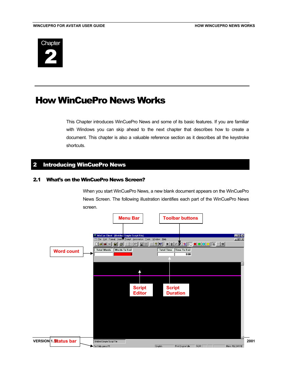 How wincuepro news works | Autocue US 10-11-01 WinCuePro News AvStar Interface User Manual | Page 14 / 121