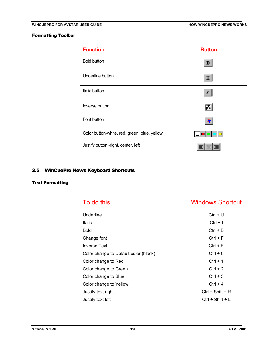 Autocue US 10-11-01 WinCuePro News AvStar Interface User Manual | Page 19 / 121