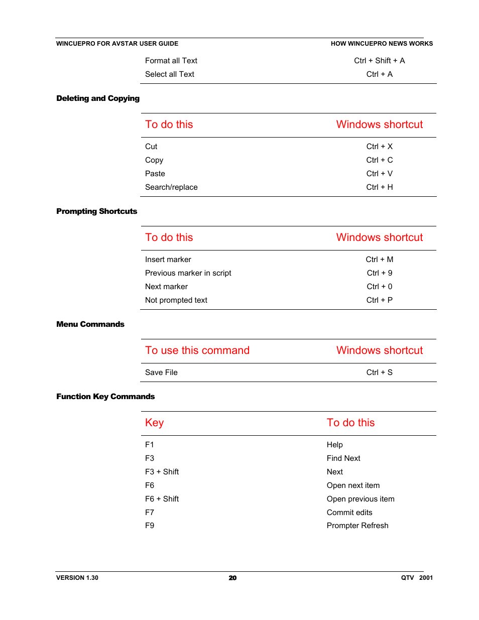 Key to do this | Autocue US 10-11-01 WinCuePro News AvStar Interface User Manual | Page 20 / 121