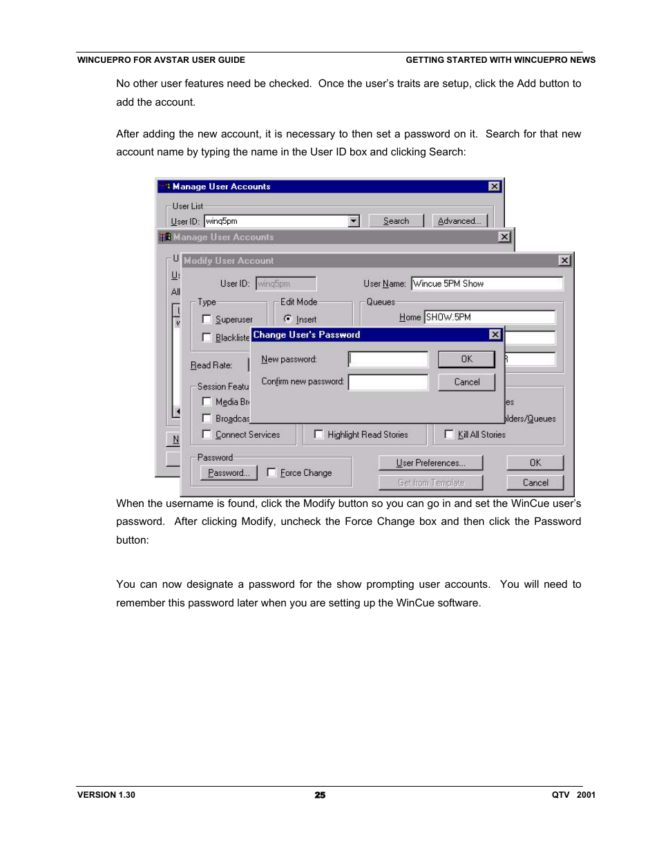 Autocue US 10-11-01 WinCuePro News AvStar Interface User Manual | Page 25 / 121