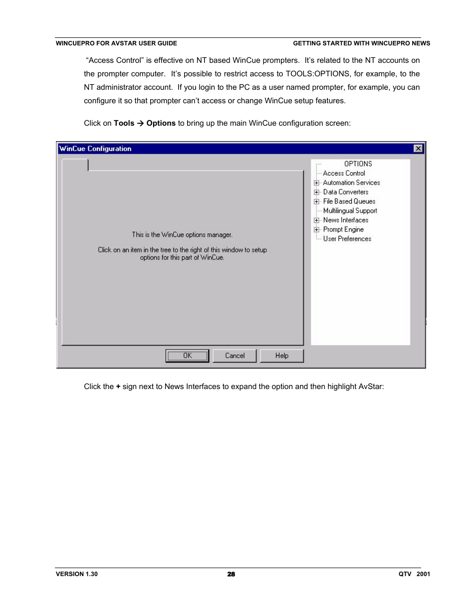 Autocue US 10-11-01 WinCuePro News AvStar Interface User Manual | Page 28 / 121