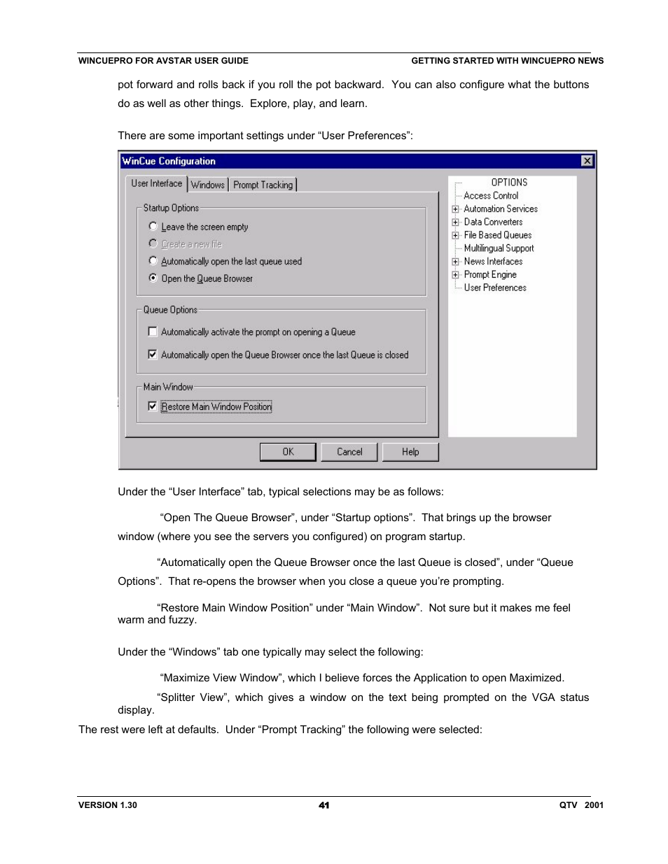 Autocue US 10-11-01 WinCuePro News AvStar Interface User Manual | Page 41 / 121