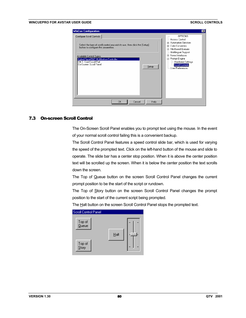 Autocue US 10-11-01 WinCuePro News AvStar Interface User Manual | Page 80 / 121