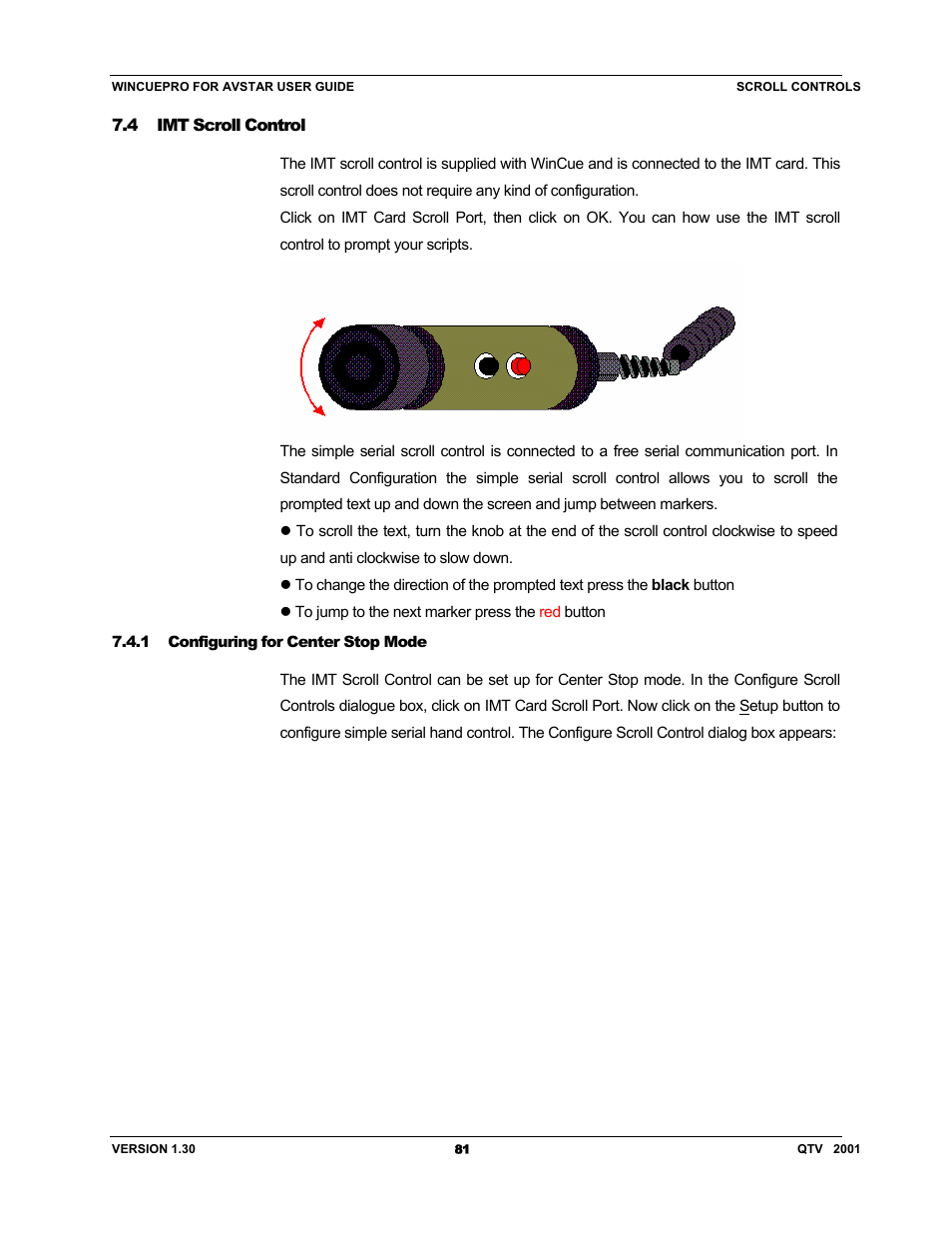 Autocue US 10-11-01 WinCuePro News AvStar Interface User Manual | Page 81 / 121