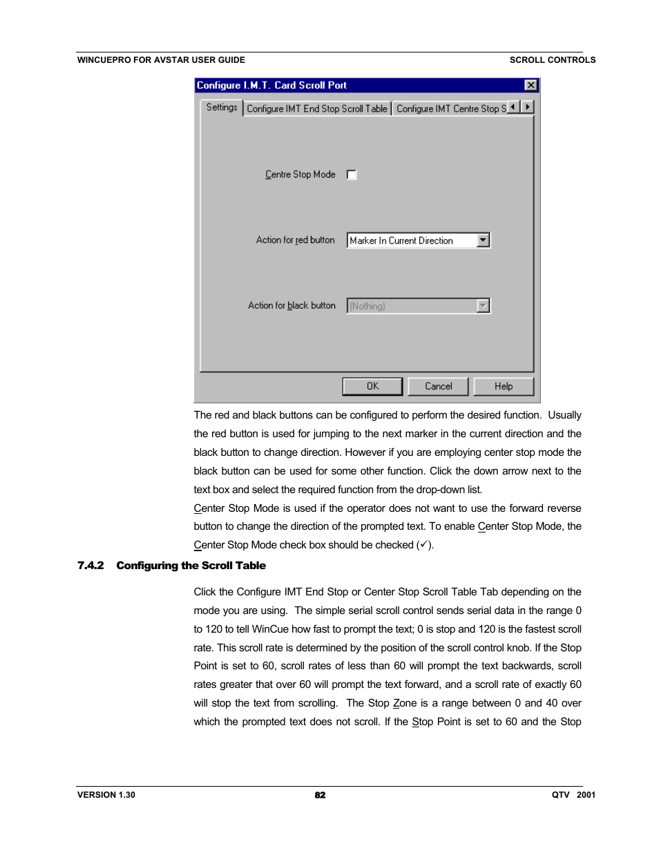 Autocue US 10-11-01 WinCuePro News AvStar Interface User Manual | Page 82 / 121