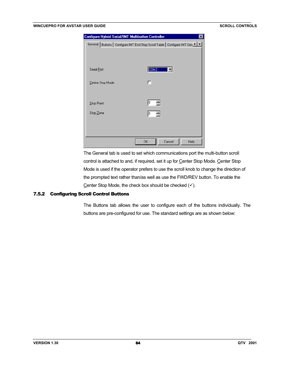 Autocue US 10-11-01 WinCuePro News AvStar Interface User Manual | Page 84 / 121