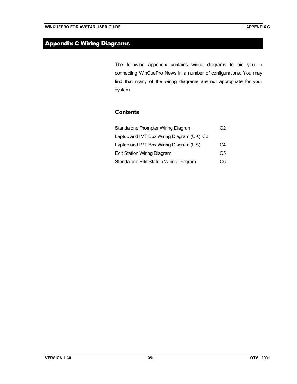 Autocue US 10-11-01 WinCuePro News AvStar Interface User Manual | Page 99 / 121