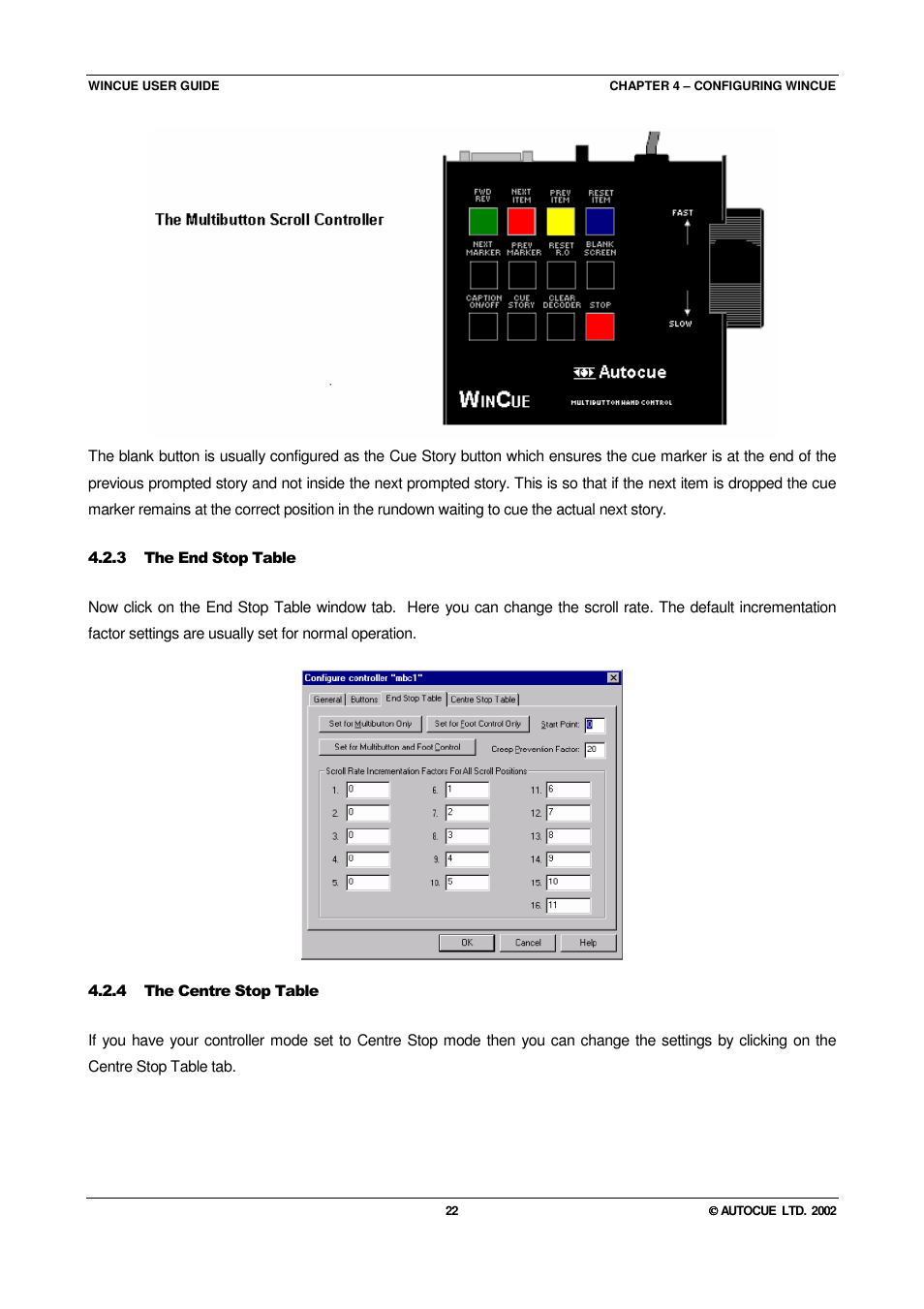 Autocue WINCUE User Manual | Page 22 / 100