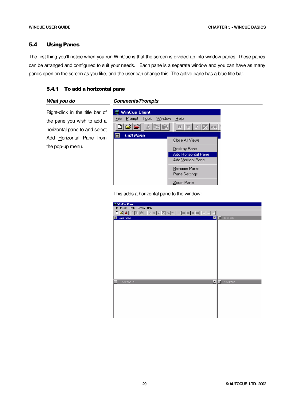 Autocue WINCUE User Manual | Page 29 / 100
