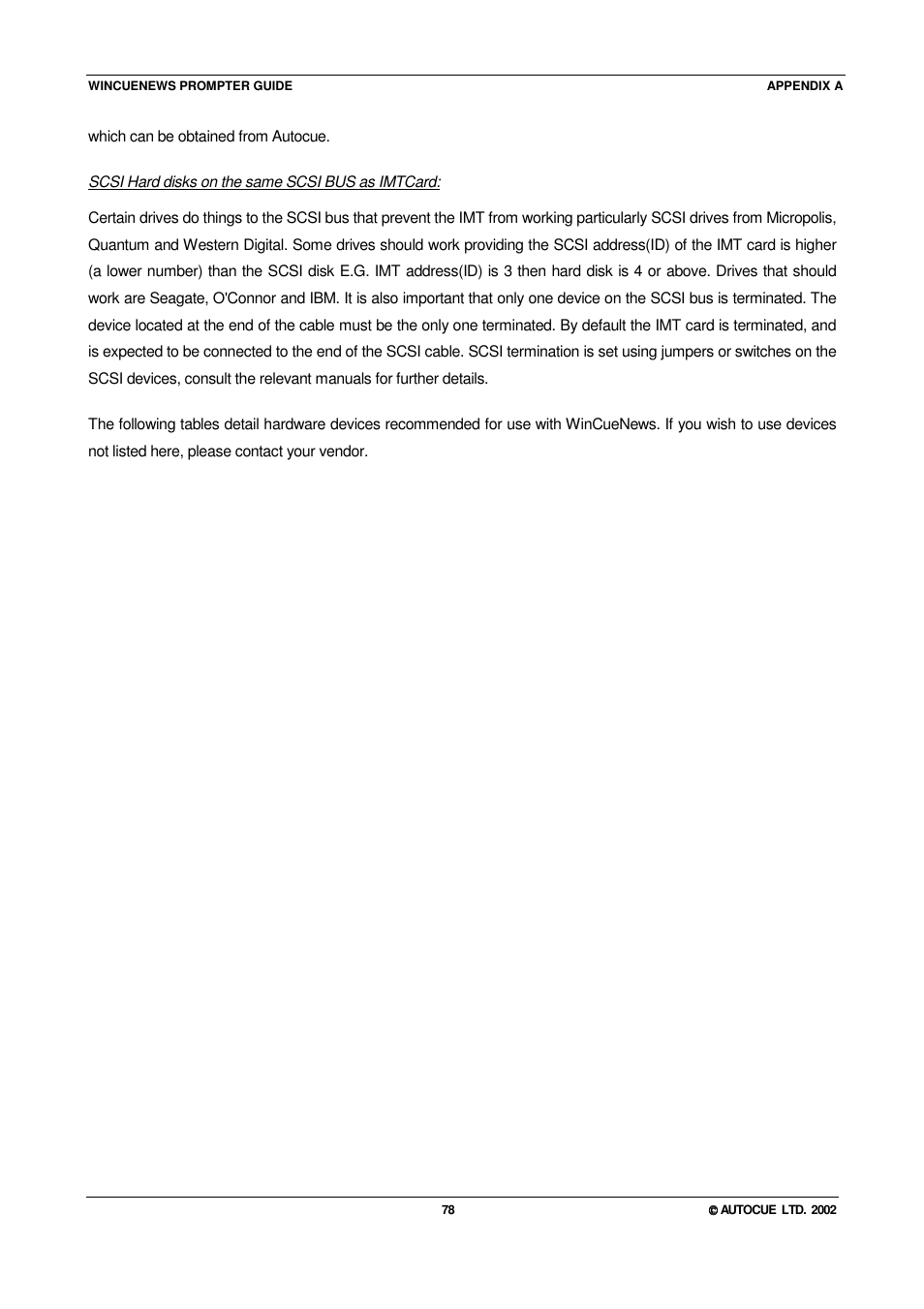 Autocue WINCUE User Manual | Page 78 / 100