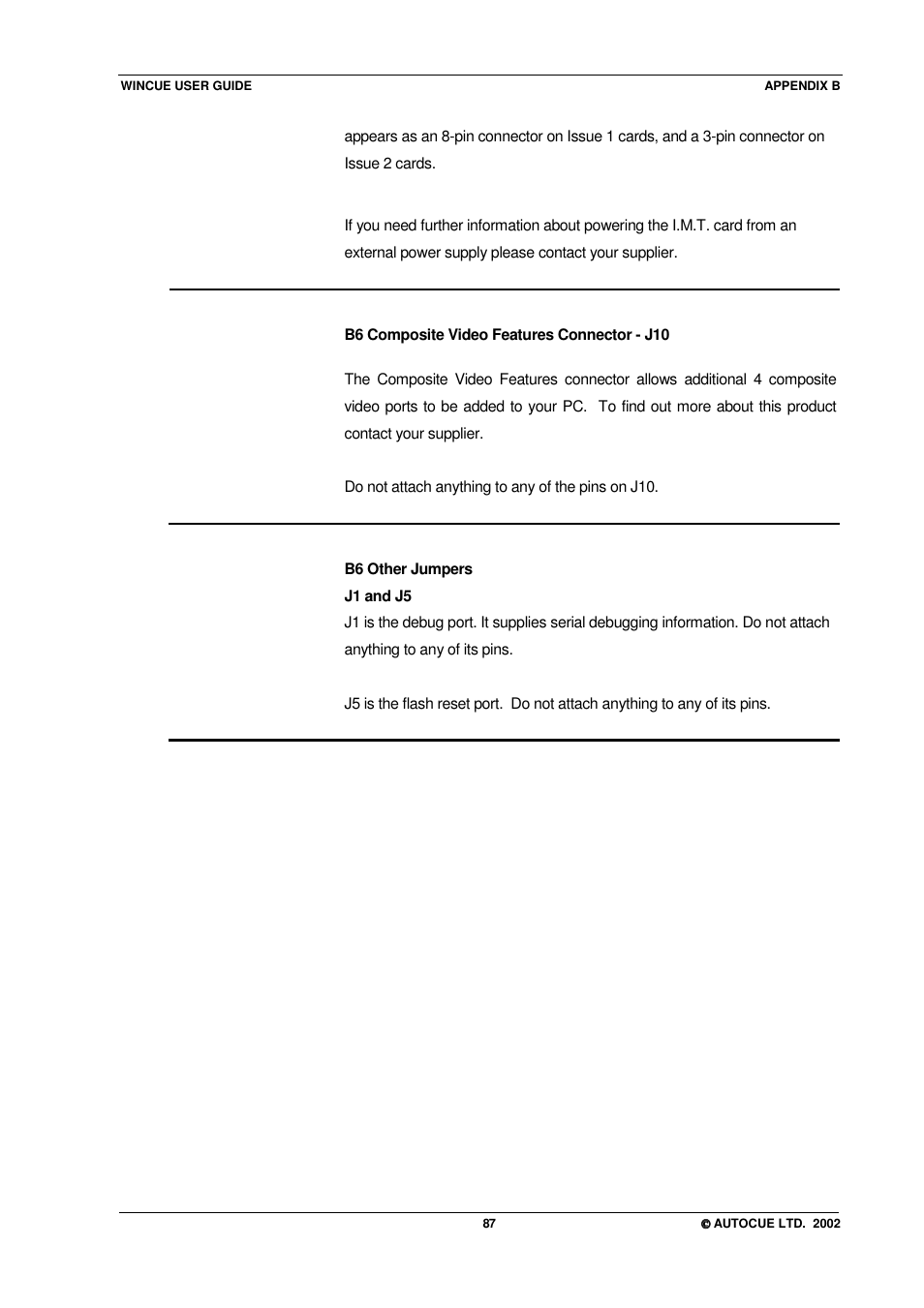 Autocue WINCUE User Manual | Page 87 / 100