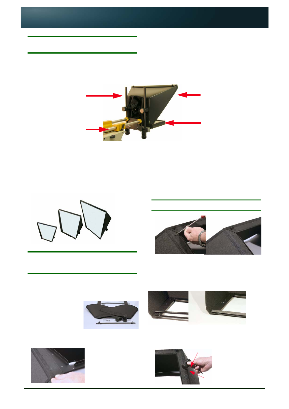 Autocue On-Camera Unit User Manual | 4 pages