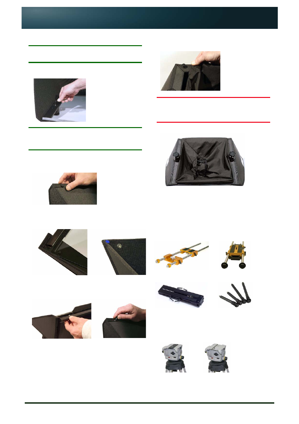 On-camera unit quick assembly instructions, Mounting plate preparation | Autocue On-Camera Unit User Manual | Page 2 / 4