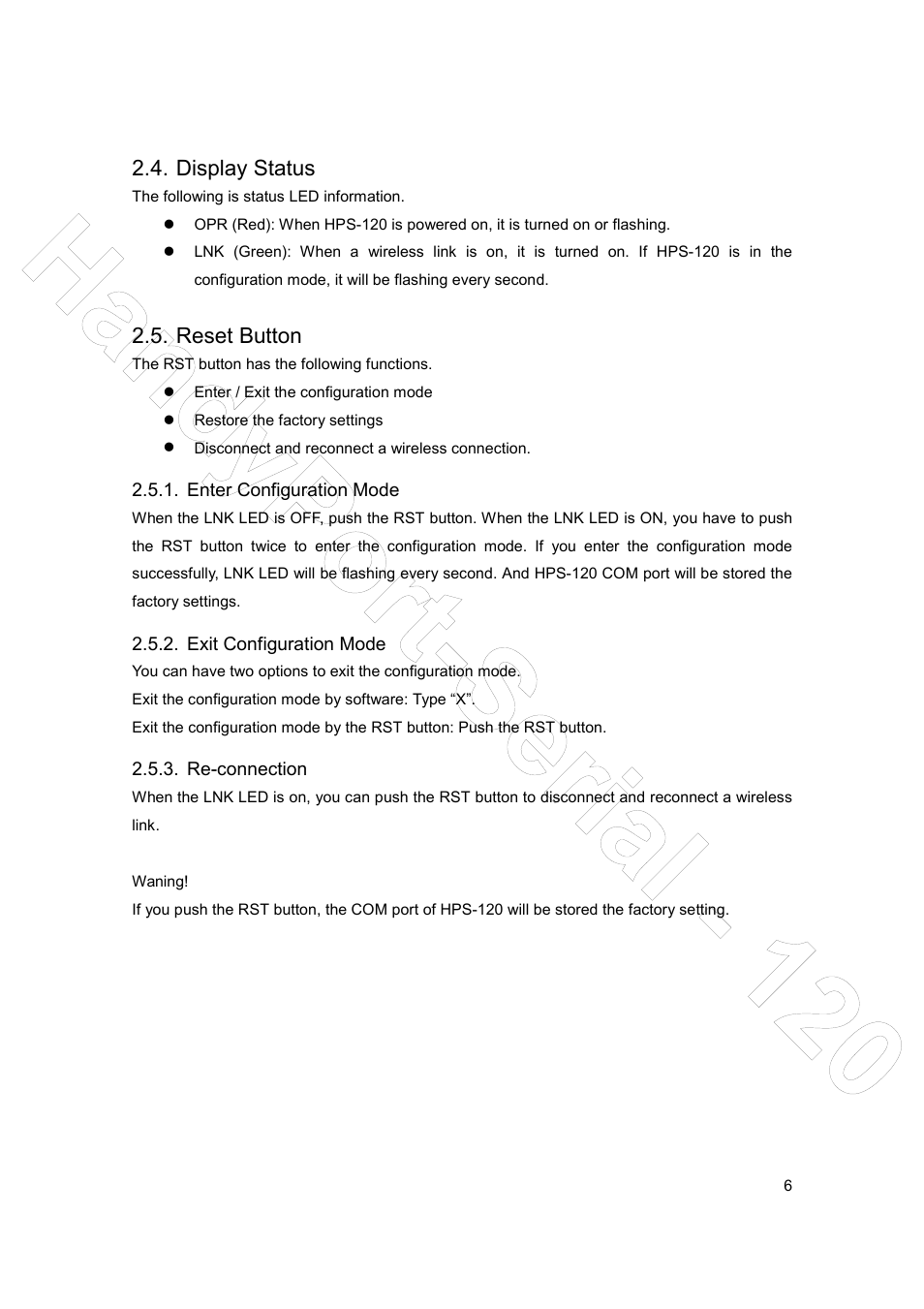 Autocue HPS-120 User Manual | Page 6 / 10