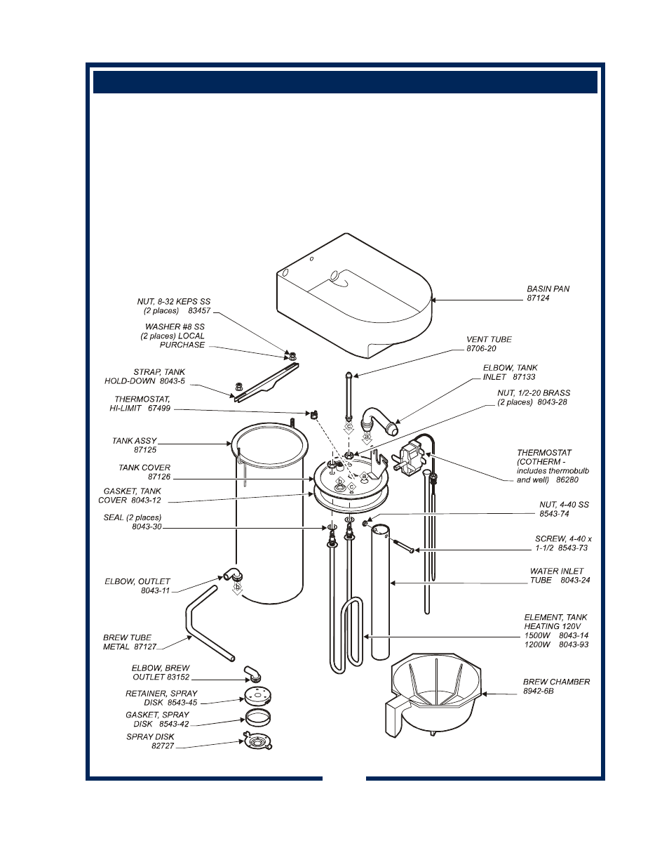 Exploded view & parts list (continued) | Bloomfield 0443 User Manual | Page 21 / 30