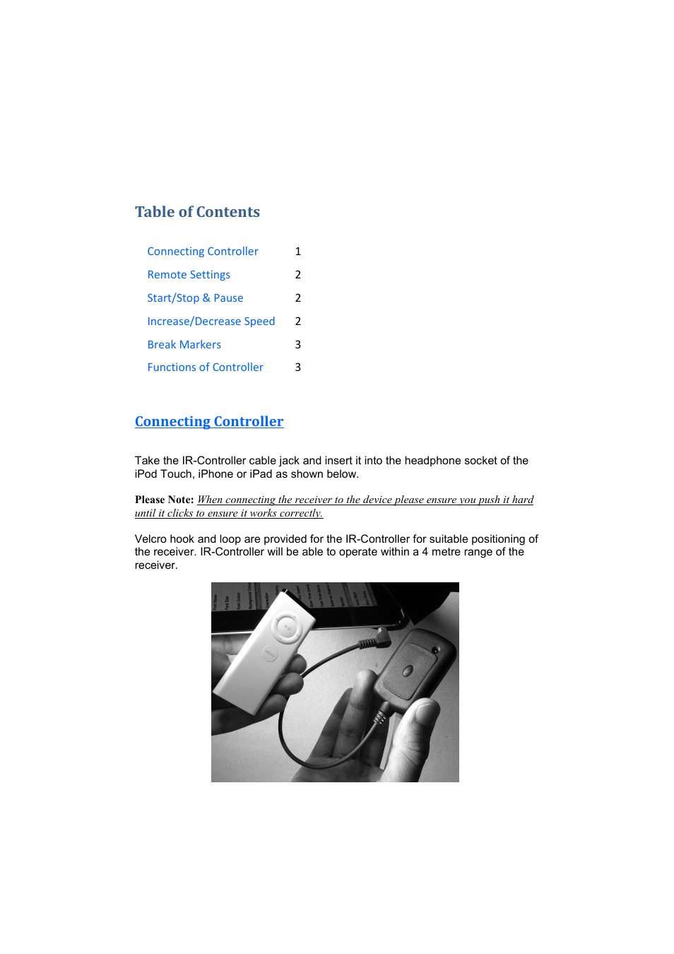 Autocue IR-Controller User Manual | Page 2 / 4