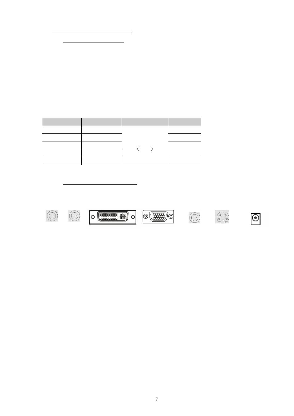 Cable connection | Autocue 22" Talent Feedback Monitor User Manual | Page 7 / 14