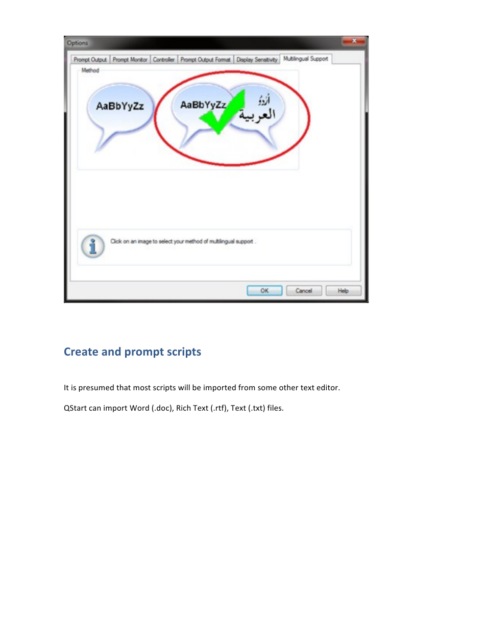 Create and prompt scripts | Autocue QStart Teleprompting User Manual | Page 12 / 32