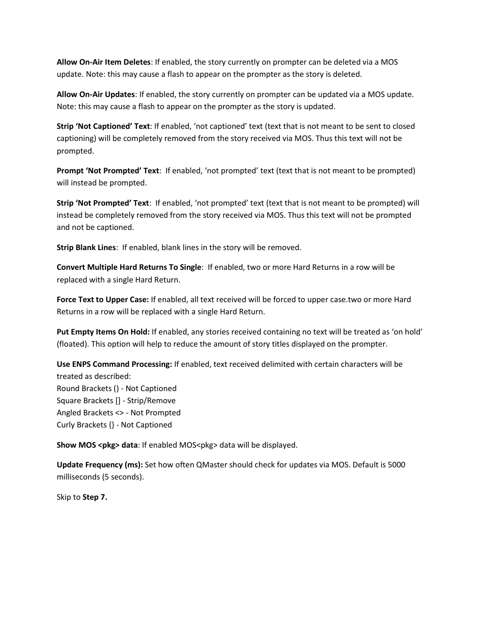 Autocue QMaster User Manual | Page 6 / 12