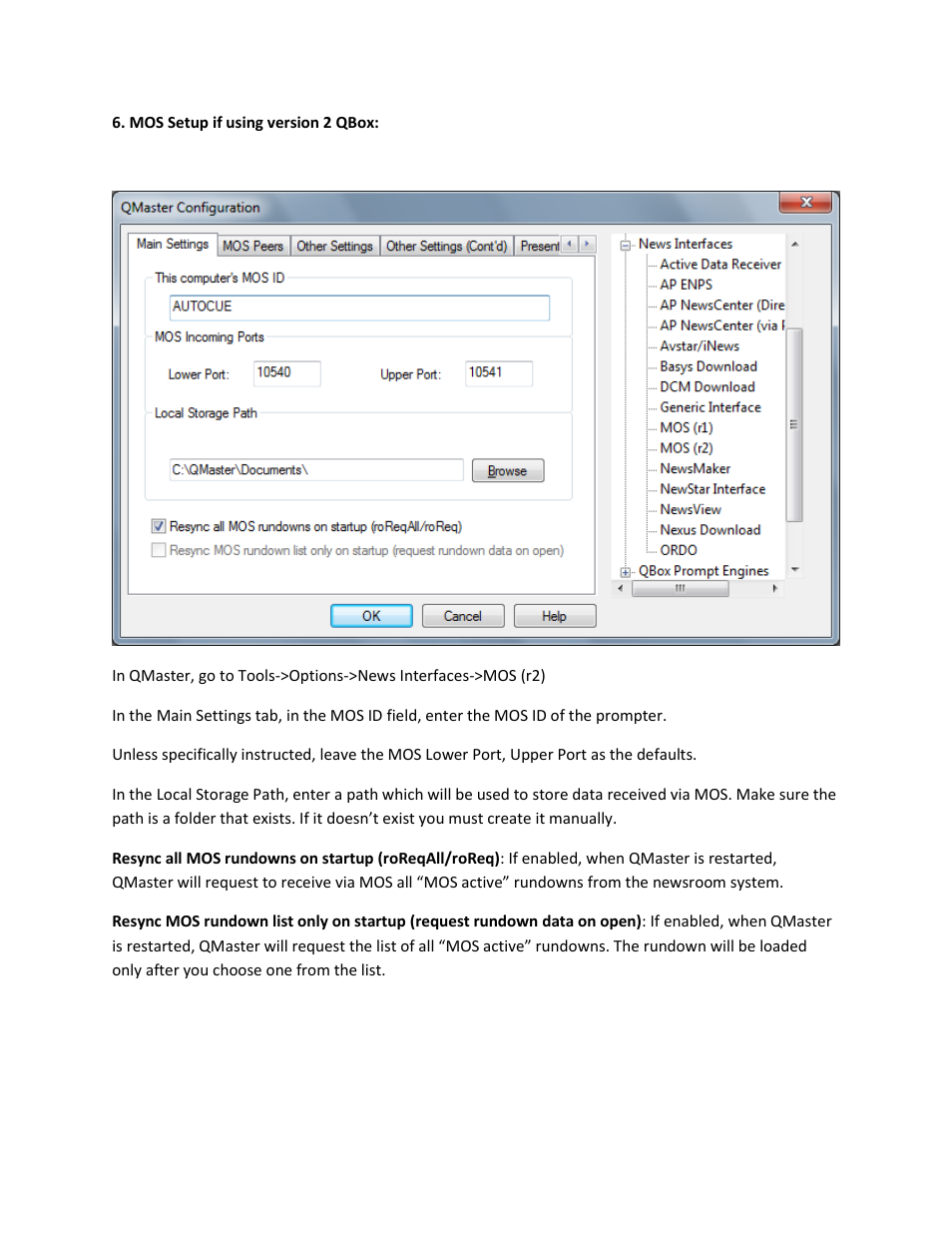 Autocue QMaster User Manual | Page 7 / 12