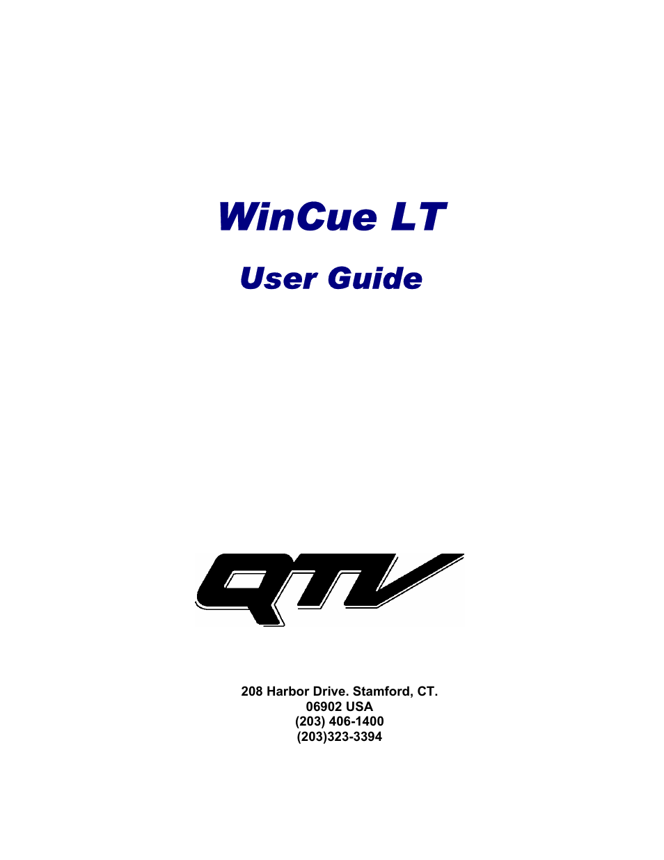 Autocue WinCueLT User Manual | 82 pages