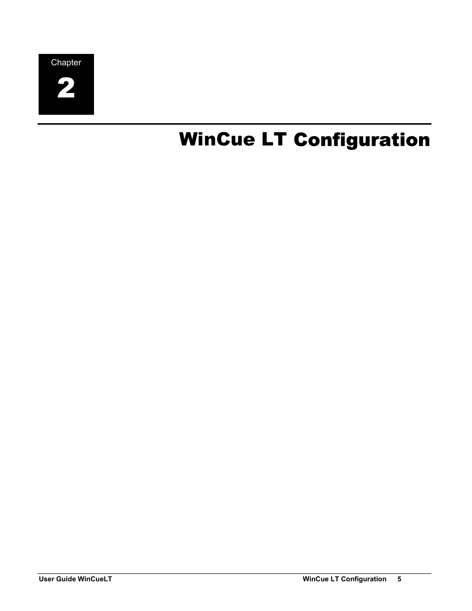 Wincue lt configuration | Autocue WinCueLT User Manual | Page 12 / 82