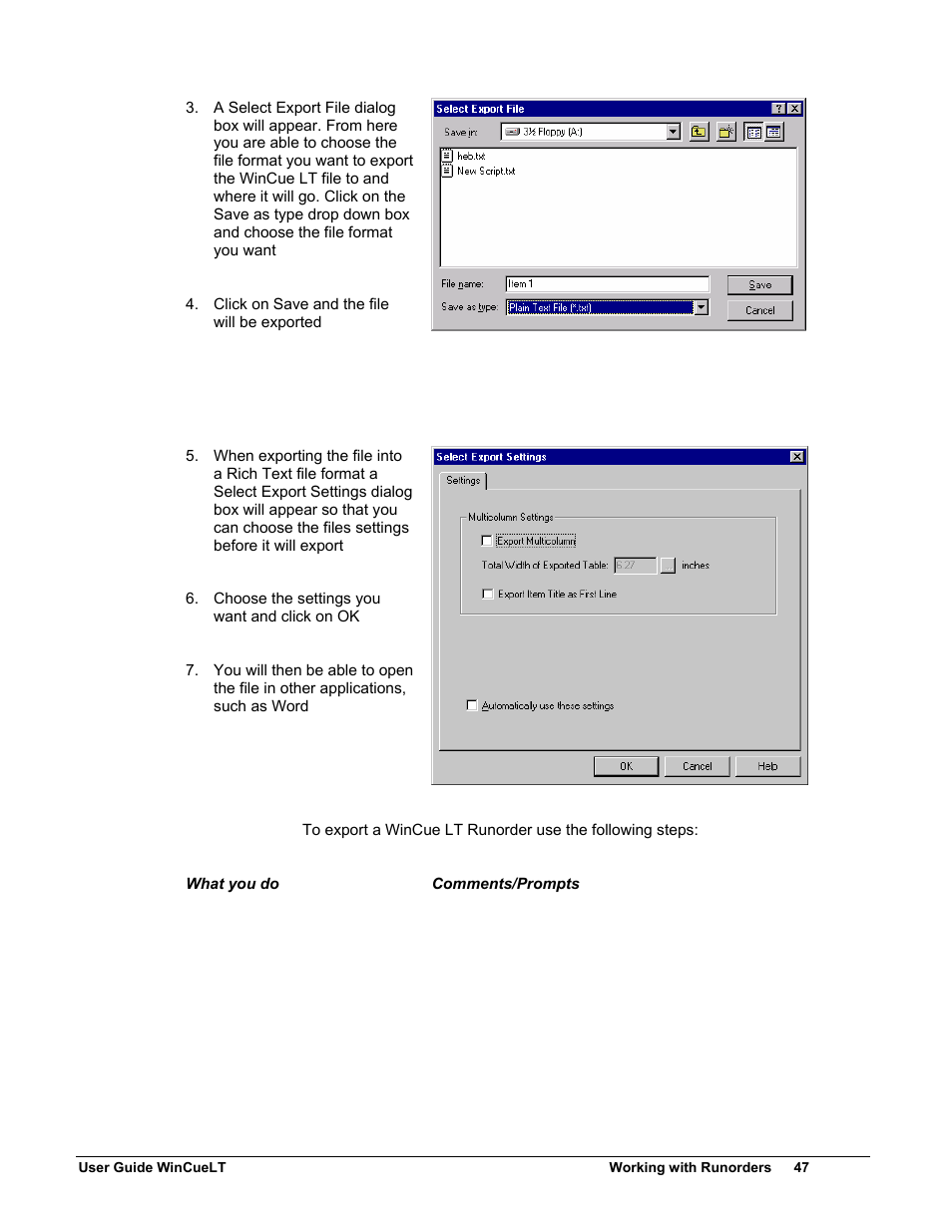 Autocue WinCueLT User Manual | Page 54 / 82