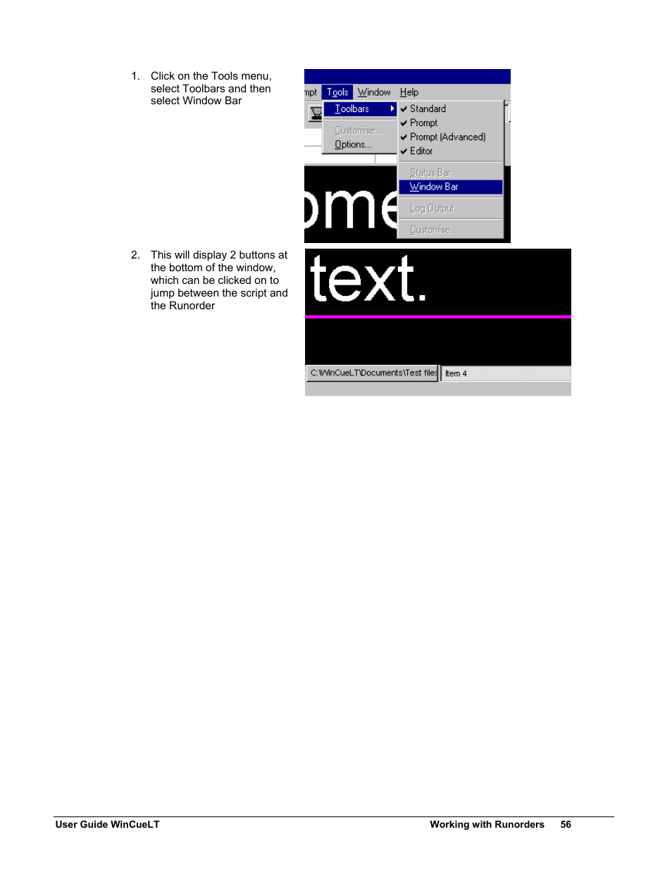 Autocue WinCueLT User Manual | Page 63 / 82