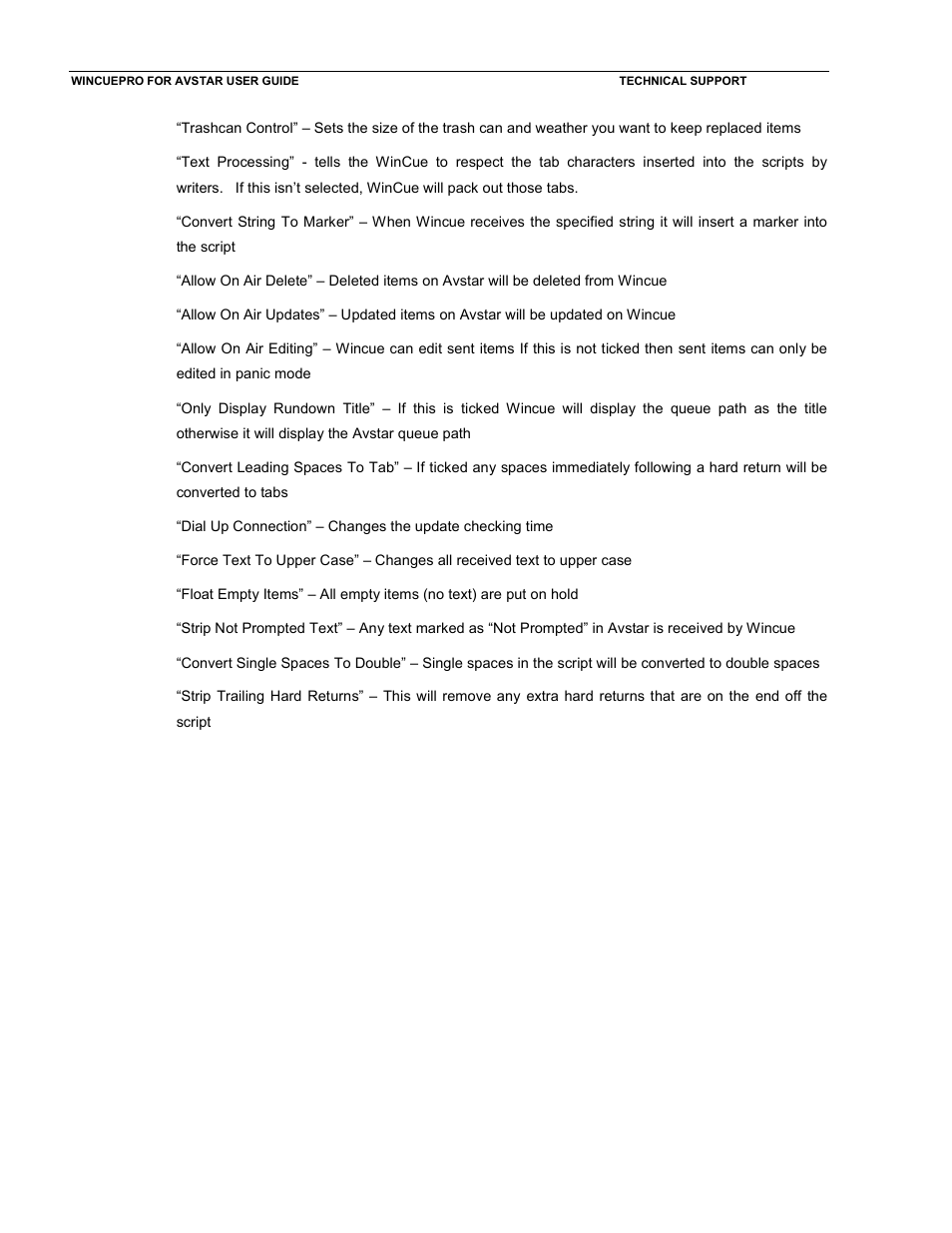 Autocue WinCue Pro News User Manual | Page 15 / 24